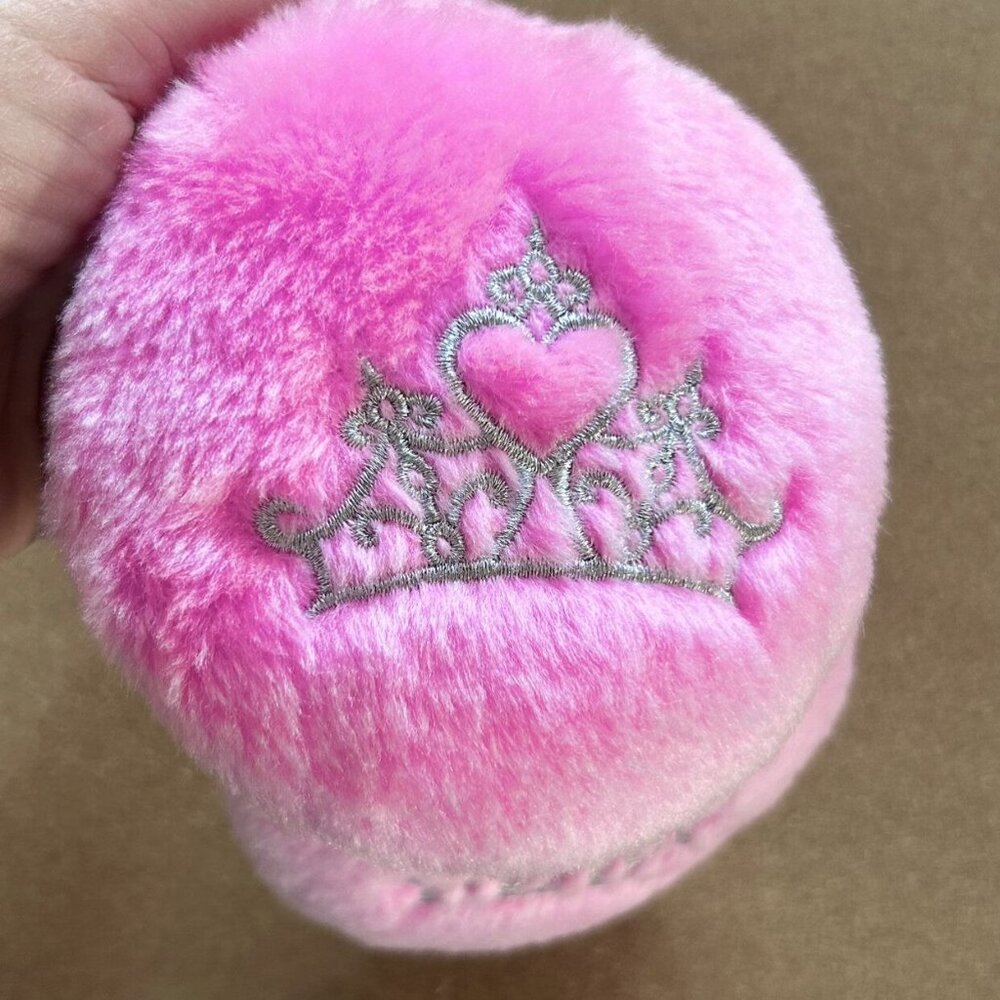 Large Pink Plush Disney Princess Ear Muffs One Size - Picture 2 of 5
